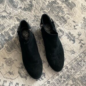 Vince Camuto Black Suede Ankle Boots